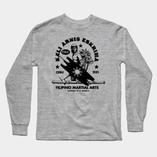 Kali Eskrima Arnis Warrior Long Sleeve T-Shirt